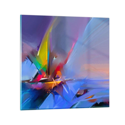 Quadro em vidro - Como as asas de um pássaro - 30x30 cm