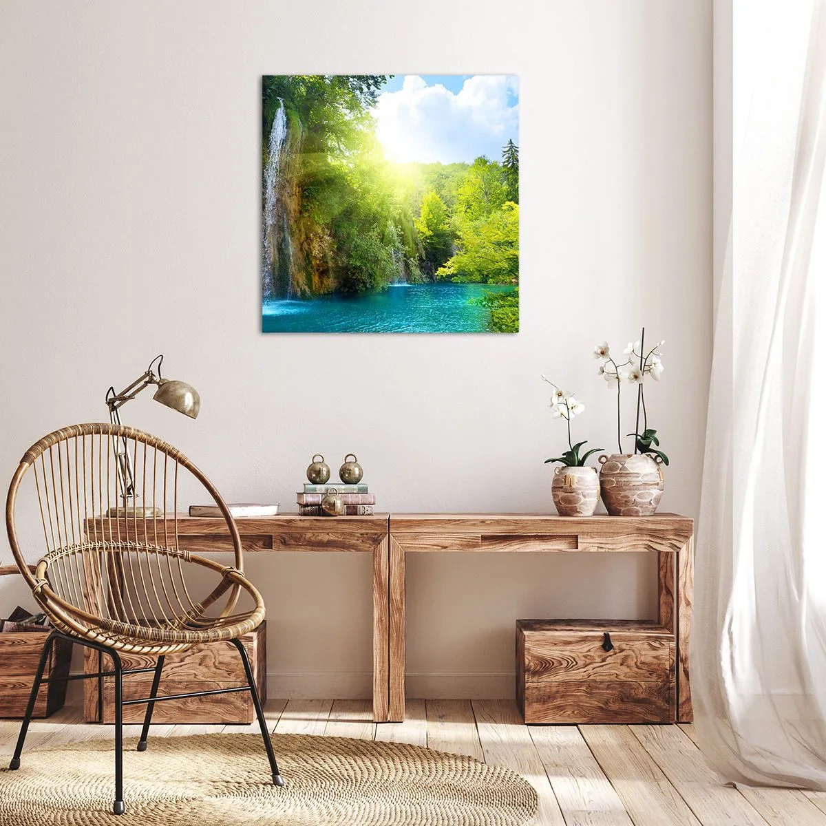 Quadro em tela - Deve ser o Éden - 60x60 cm