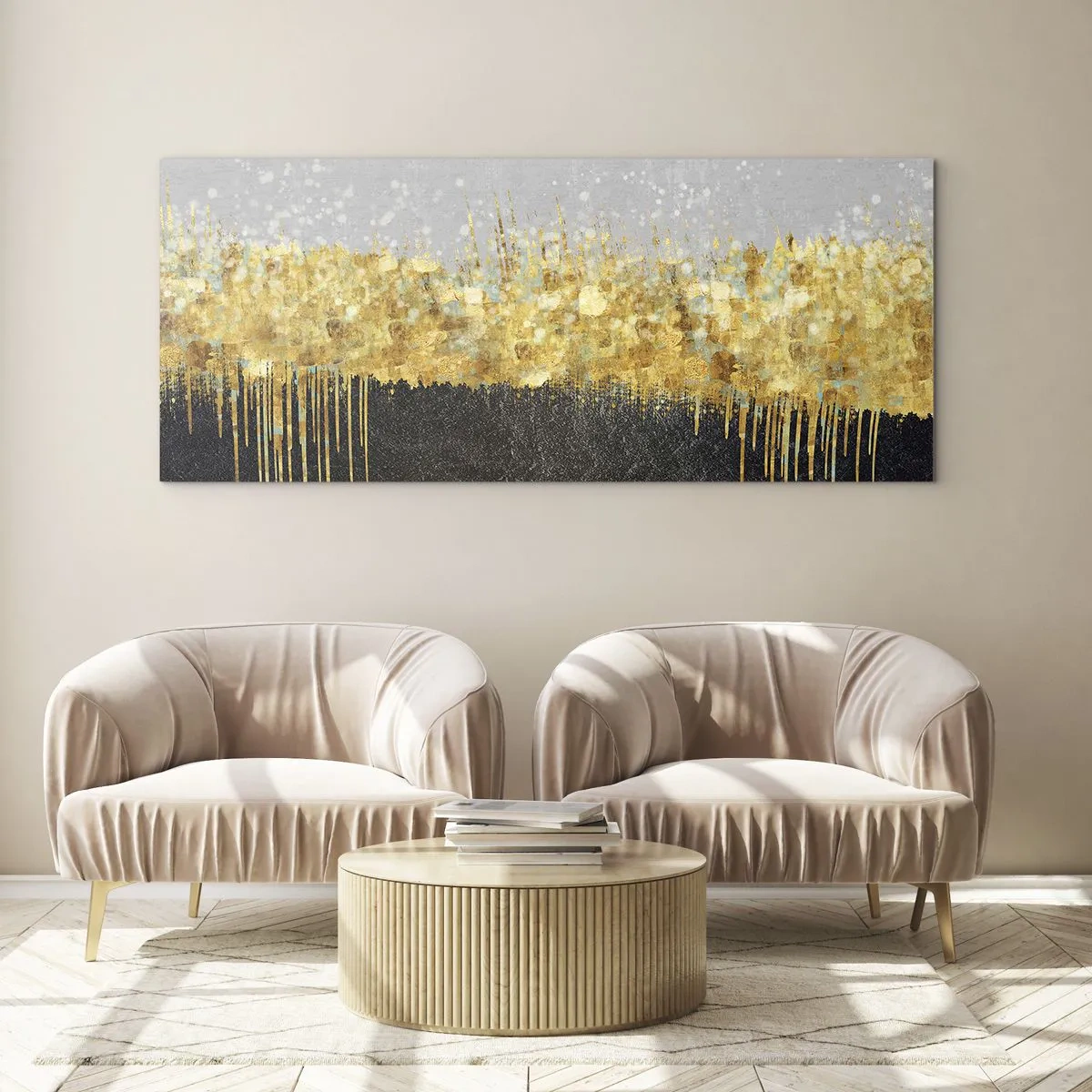 Quadro em vidro - Para dentro e para cima - 140x50 cm