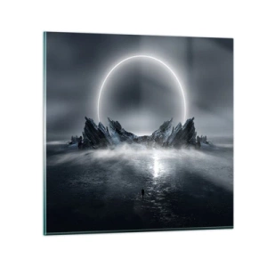 Quadro em vidro - O fim da história - 30x30 cm