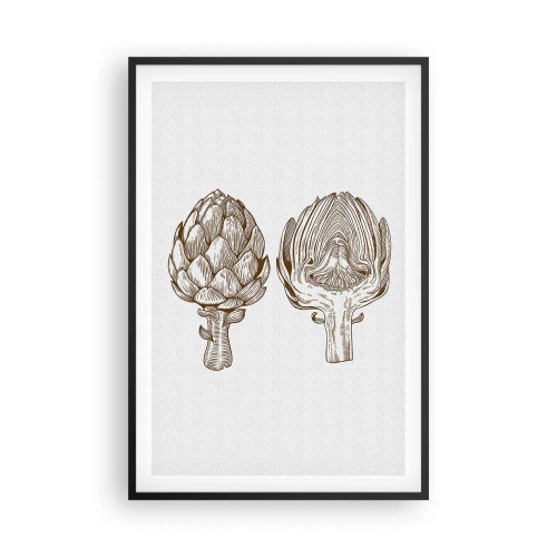 Pôster com moldura preta - Aula de anatomia - 61x91 cm