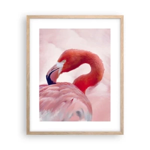 Pôster com moldura de carvalho claro - Beleza das aves - 40x50 cm