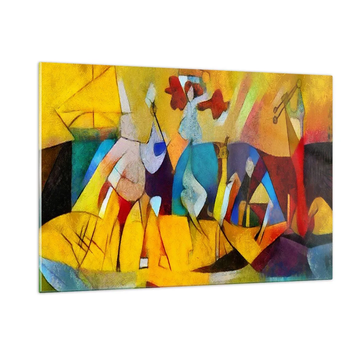 Quadro em vidro - Sol - vida - alegria - 120x80 cm