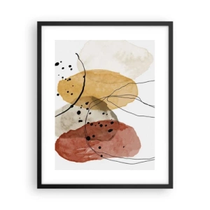 Pôster com moldura preta - Como o ar leve e transparente - 40x50 cm