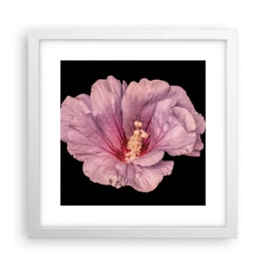 Pôster em moldura branca - Direto para o coração - 30x30 cm