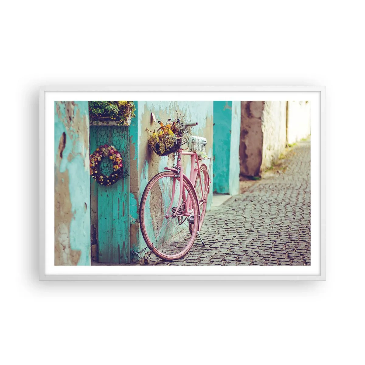 Pôster em moldura branca - Volto logo - 91x61 cm