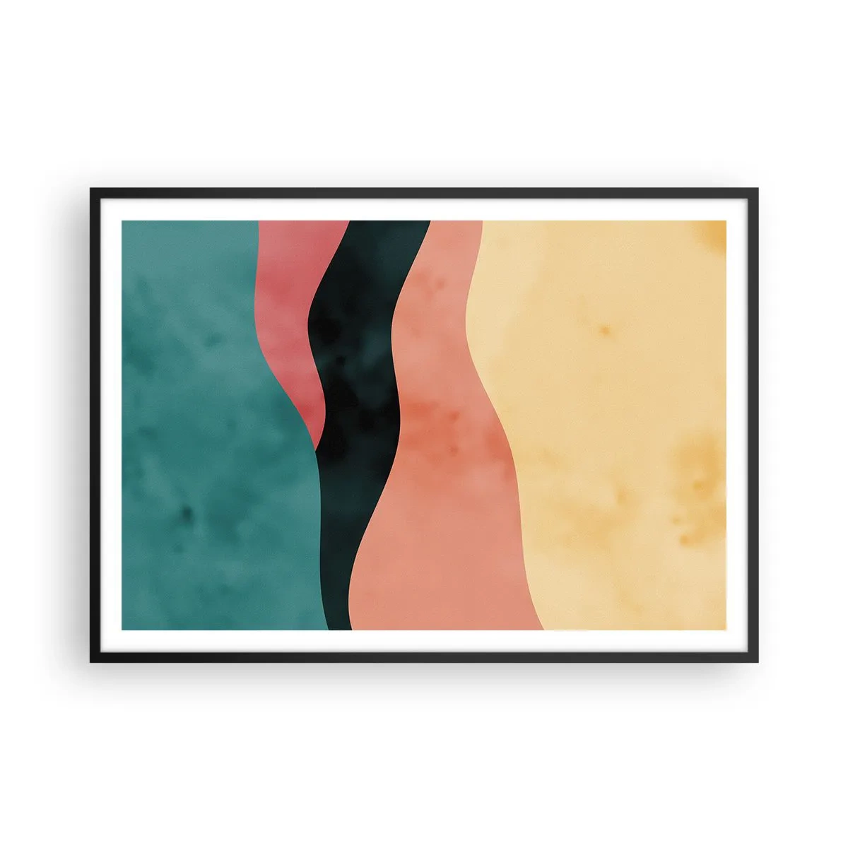 Pôster com moldura preta - Incompatibilidade compatível - 100x70 cm