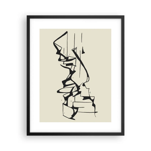 Pôster com moldura preta - Talvez uma paisagem - 40x50 cm