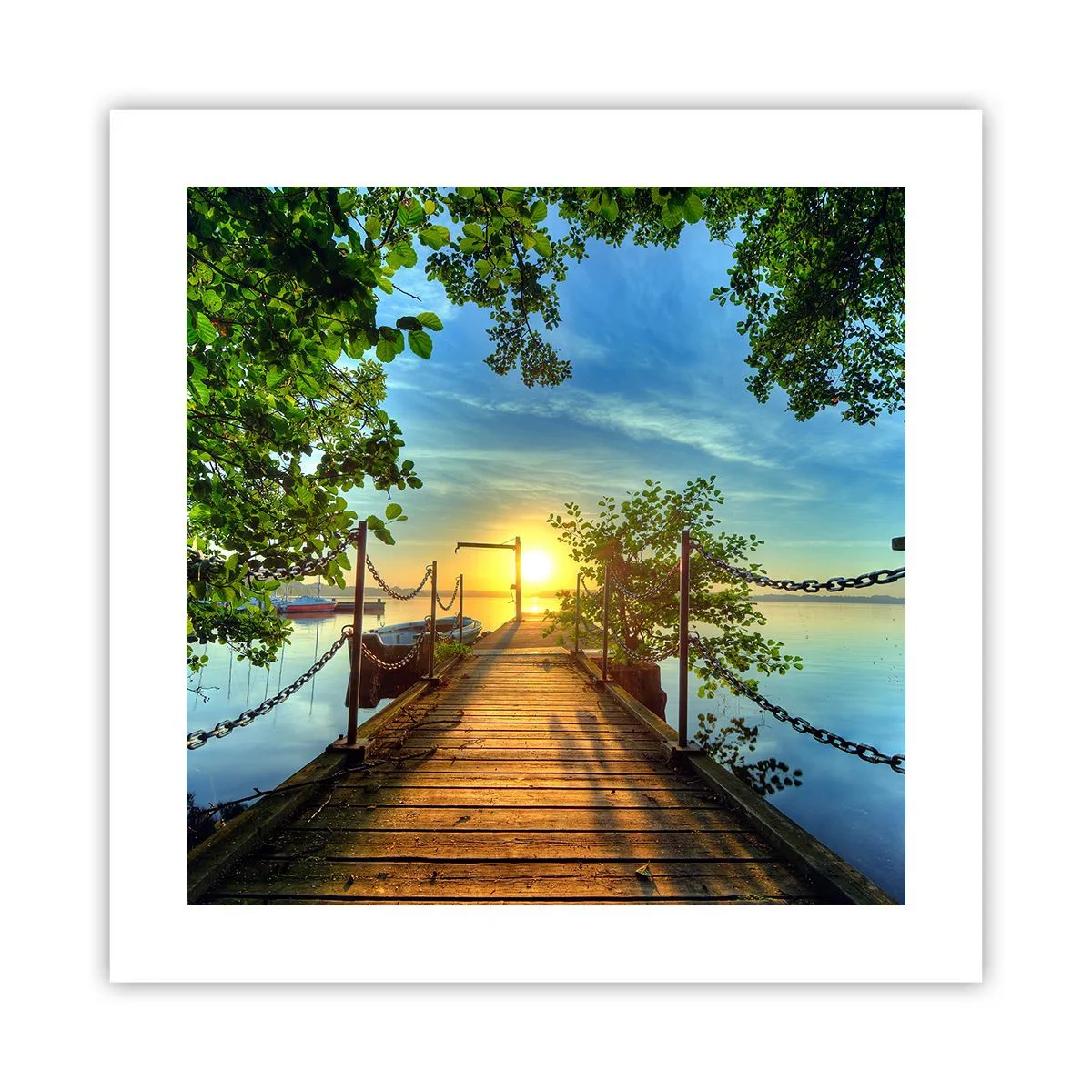 Pôster - Oeste sobre a água - 40x40 cm