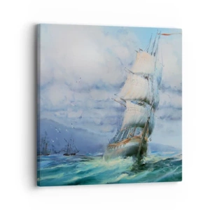 Quadro em tela - Bons ventos - 30x30 cm