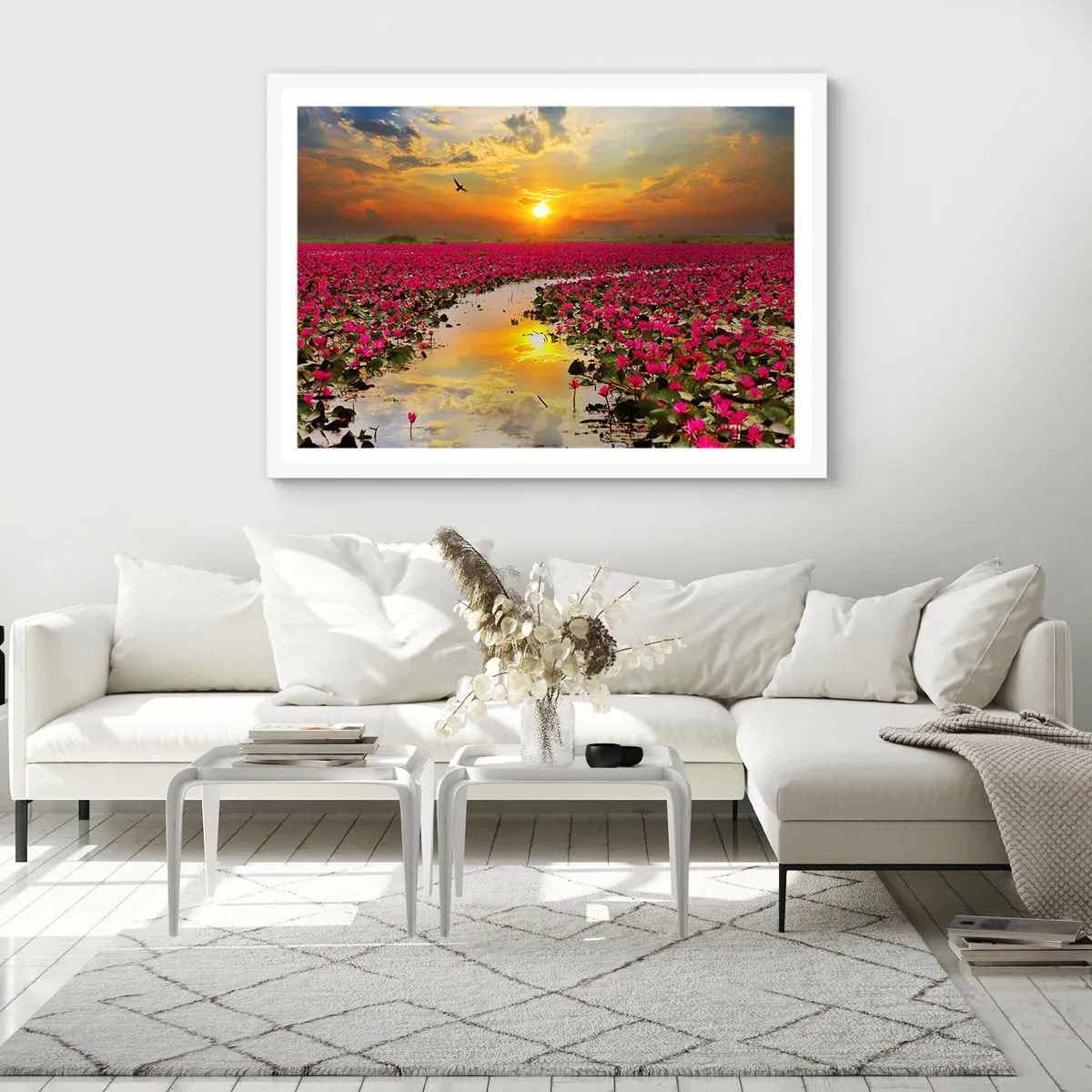 Pôster em moldura branca - A vida secreta do lago - 100x70 cm