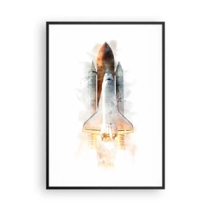 Pôster com moldura preta - Exploradores para iniciantes - 70x100 cm