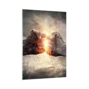 Quadro em vidro - Prepare-se para a luta - 50x70 cm