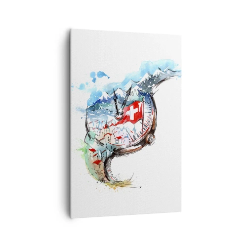 Quadro em tela - O Espírito da Suíça - 80x120 cm