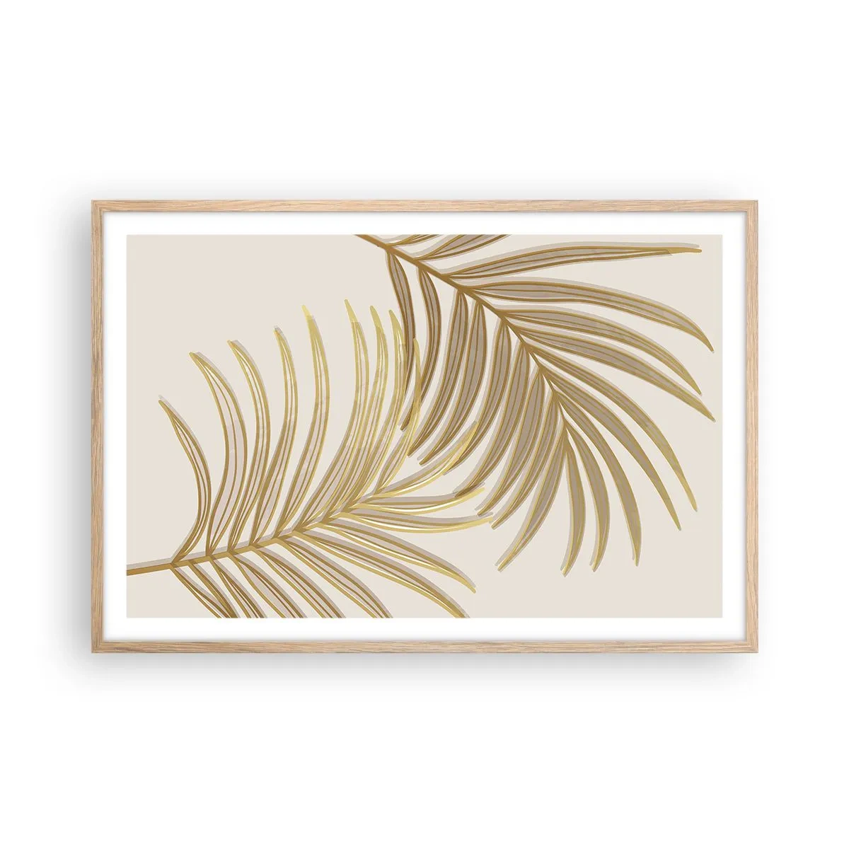 Pôster com moldura de carvalho claro - Palma de Ouro! - 91x61 cm