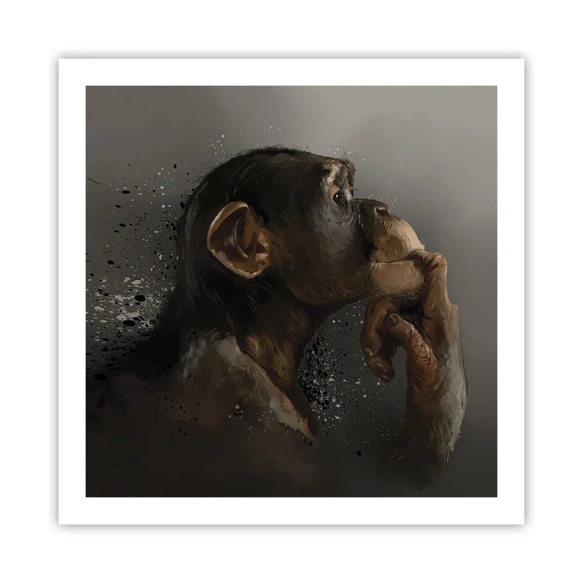 Pôster - Certamente um pensador - 60x60 cm