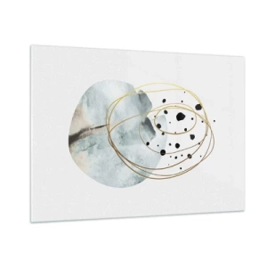 Quadro em vidro - No abraço ao espaço - 100x70 cm