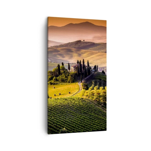 Quadro em tela - Arcádia - Paisagem toscana - 45x80 cm