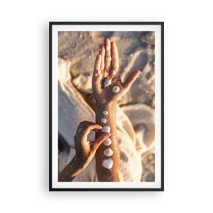 Pôster com moldura preta - Beleza na ponta dos dedos - 61x91 cm