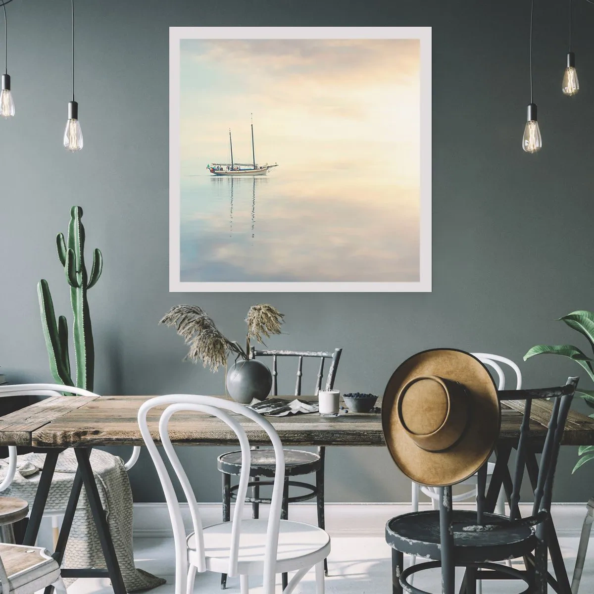 Pôster - Num mar de silêncio - 40x40 cm