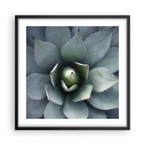 Pôster com moldura preta - Atrai e adverte - 50x50 cm