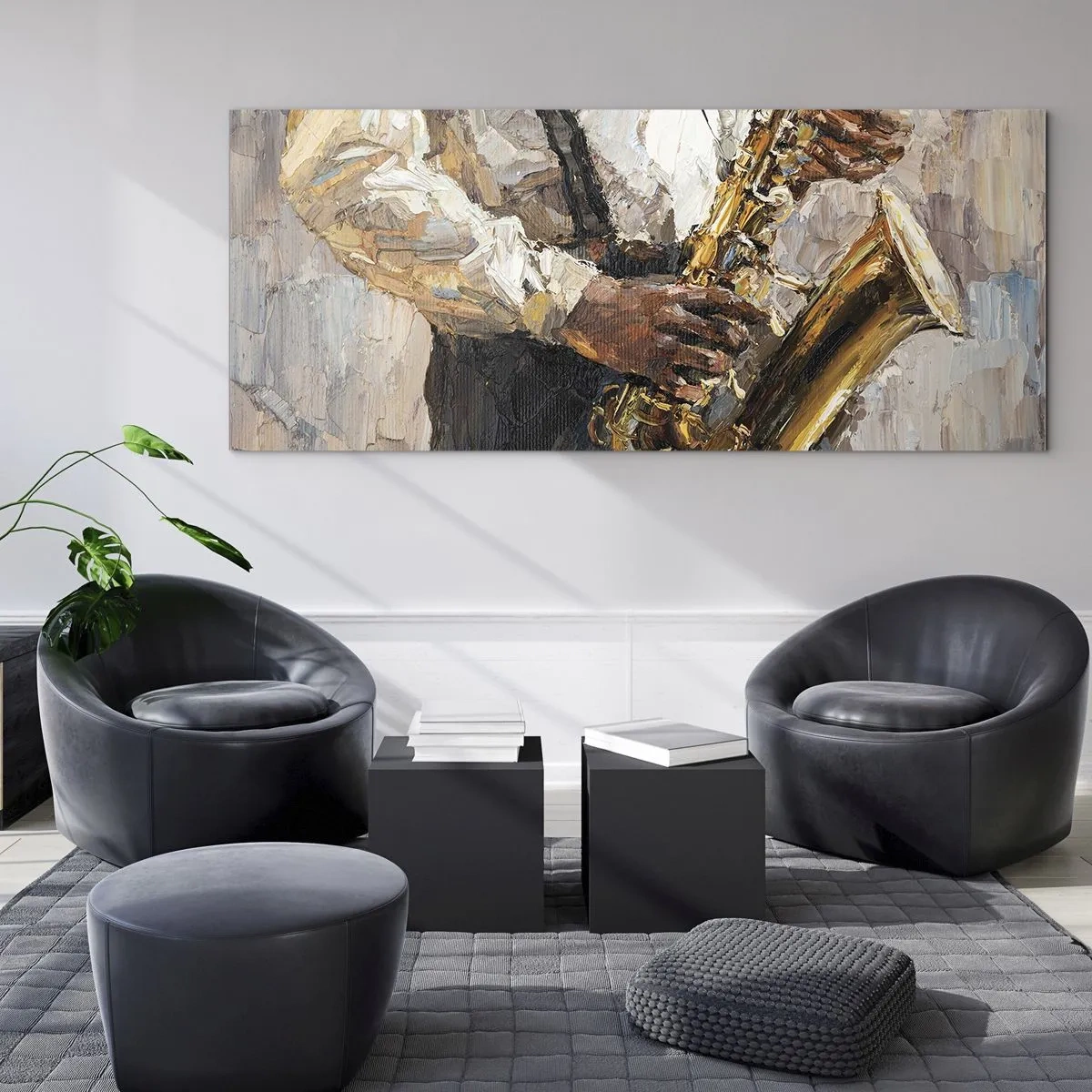 Quadro em vidro - Hora do solo - 120x50 cm
