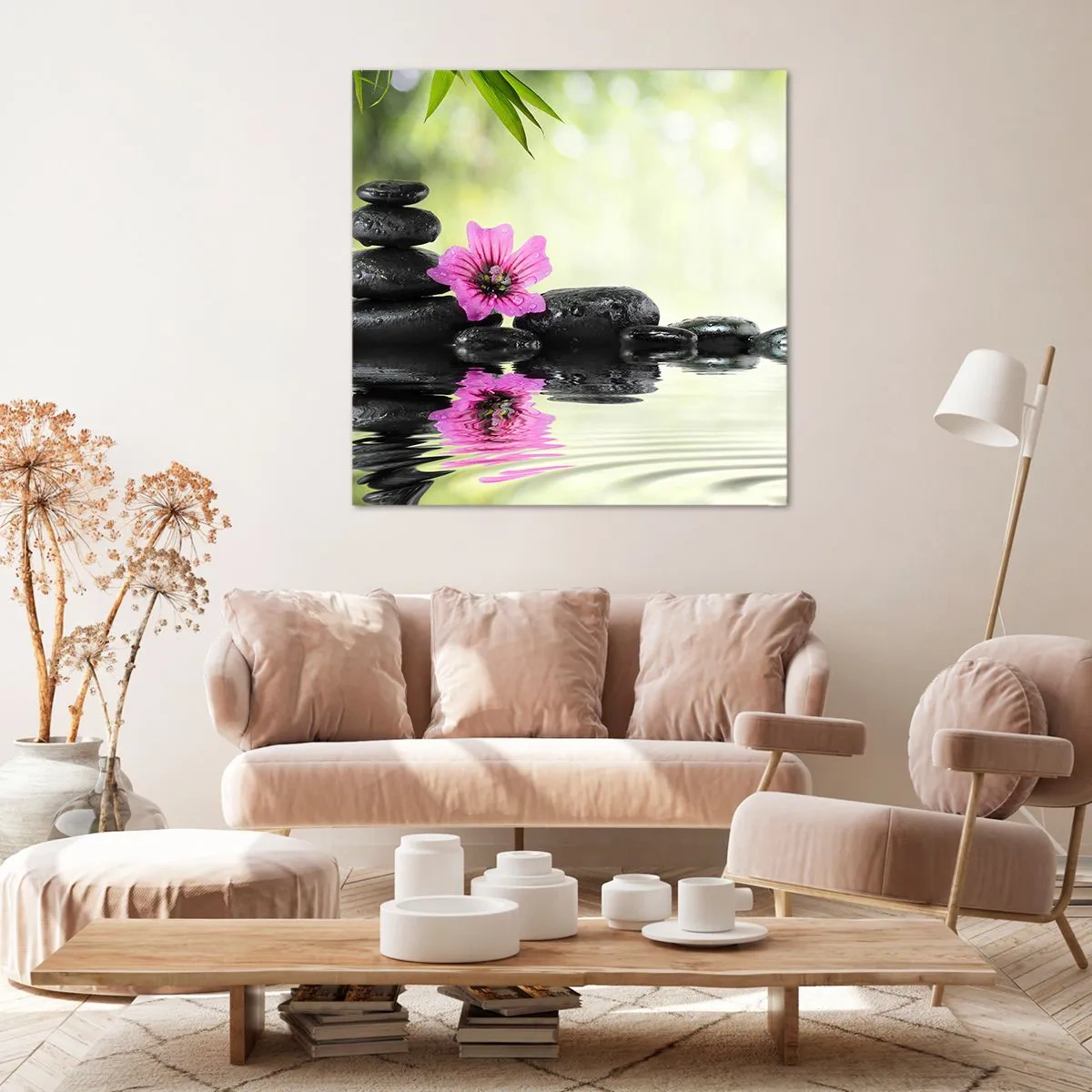 Quadro em tela - Tempo para a alma - 70x70 cm