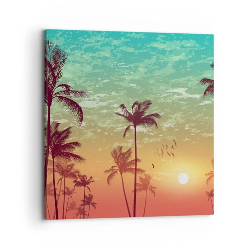 Quadro em tela - Climas tropicais - 70x70 cm