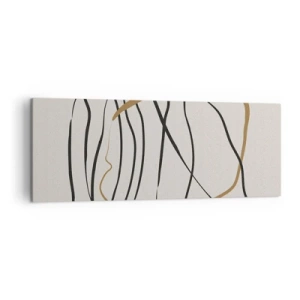 Quadro em tela - Composição – dança em loop - 140x50 cm
