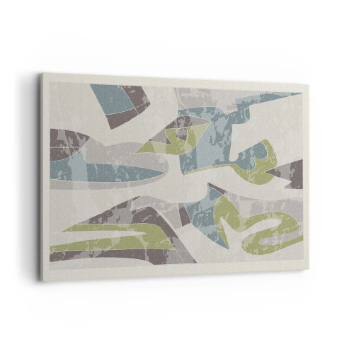 Quadro em tela - Composição atrás do vidro - 120x80 cm