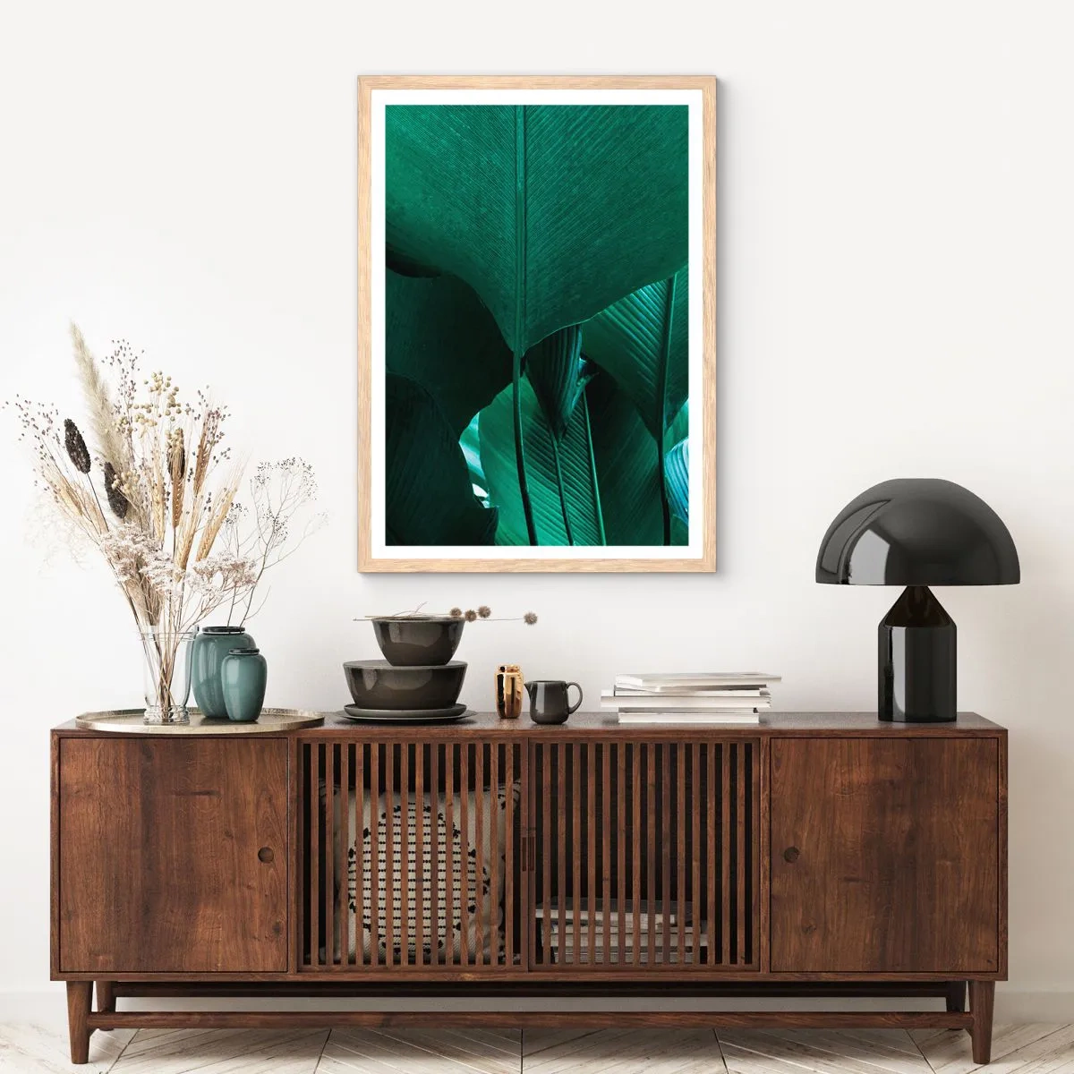 Pôster com moldura de carvalho claro - De frente para a luz - 50x70 cm