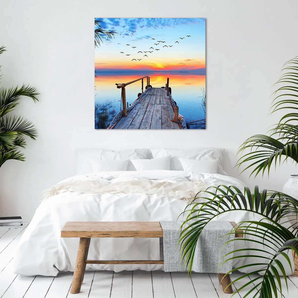 Quadro em tela - É hora de voltar... - 60x60 cm