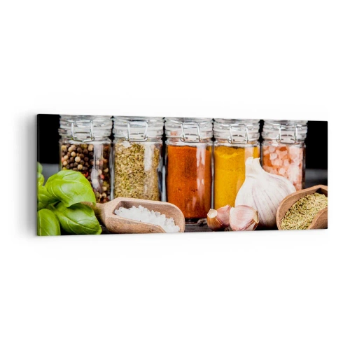 Quadro em tela - Para que a vida tenha um sabor - 140x50 cm