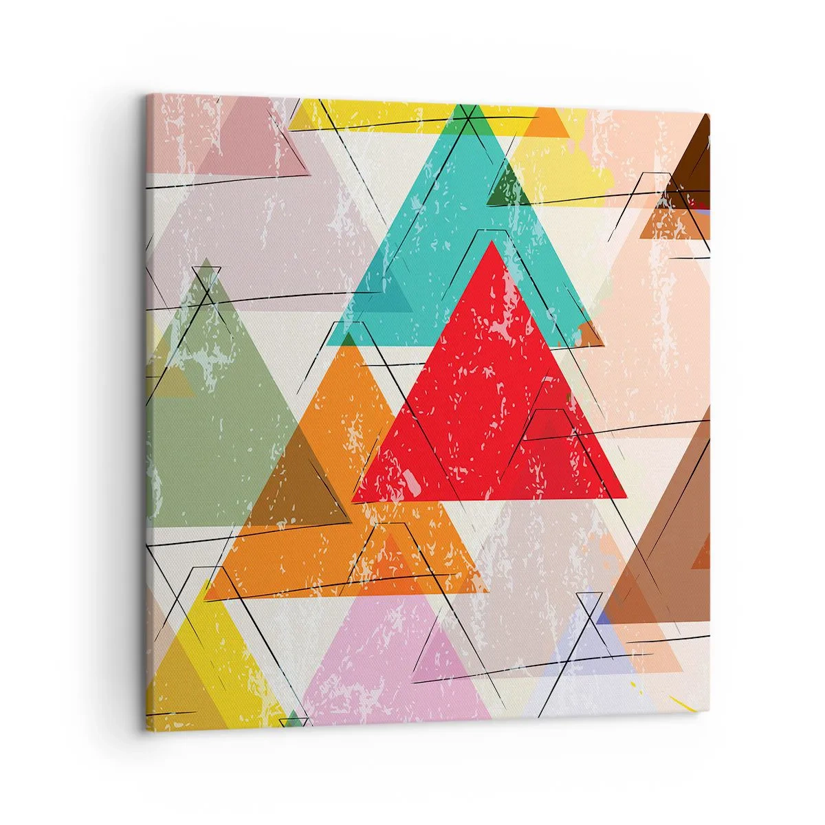 Quadro em tela - Três por três - 50x50 cm