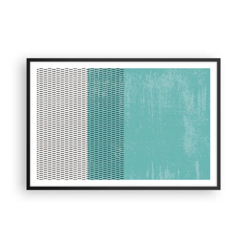 Pôster com moldura preta - Composição equilibrada - 91x61 cm