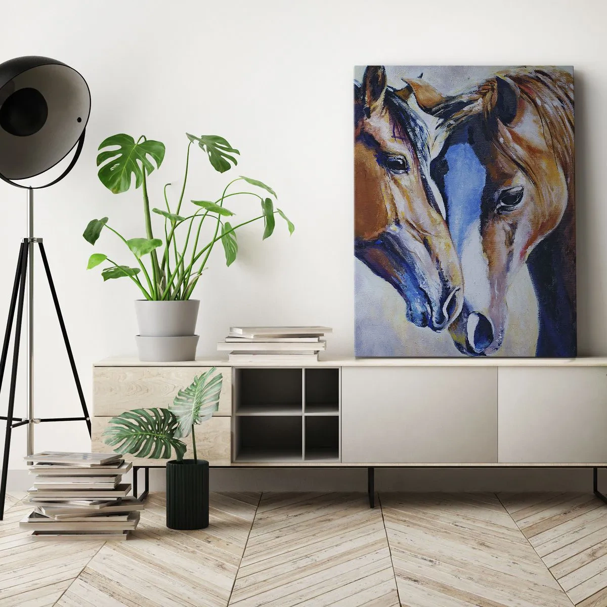 Quadro em tela - Isso é amizade? Isso é amor? - 65x120 cm