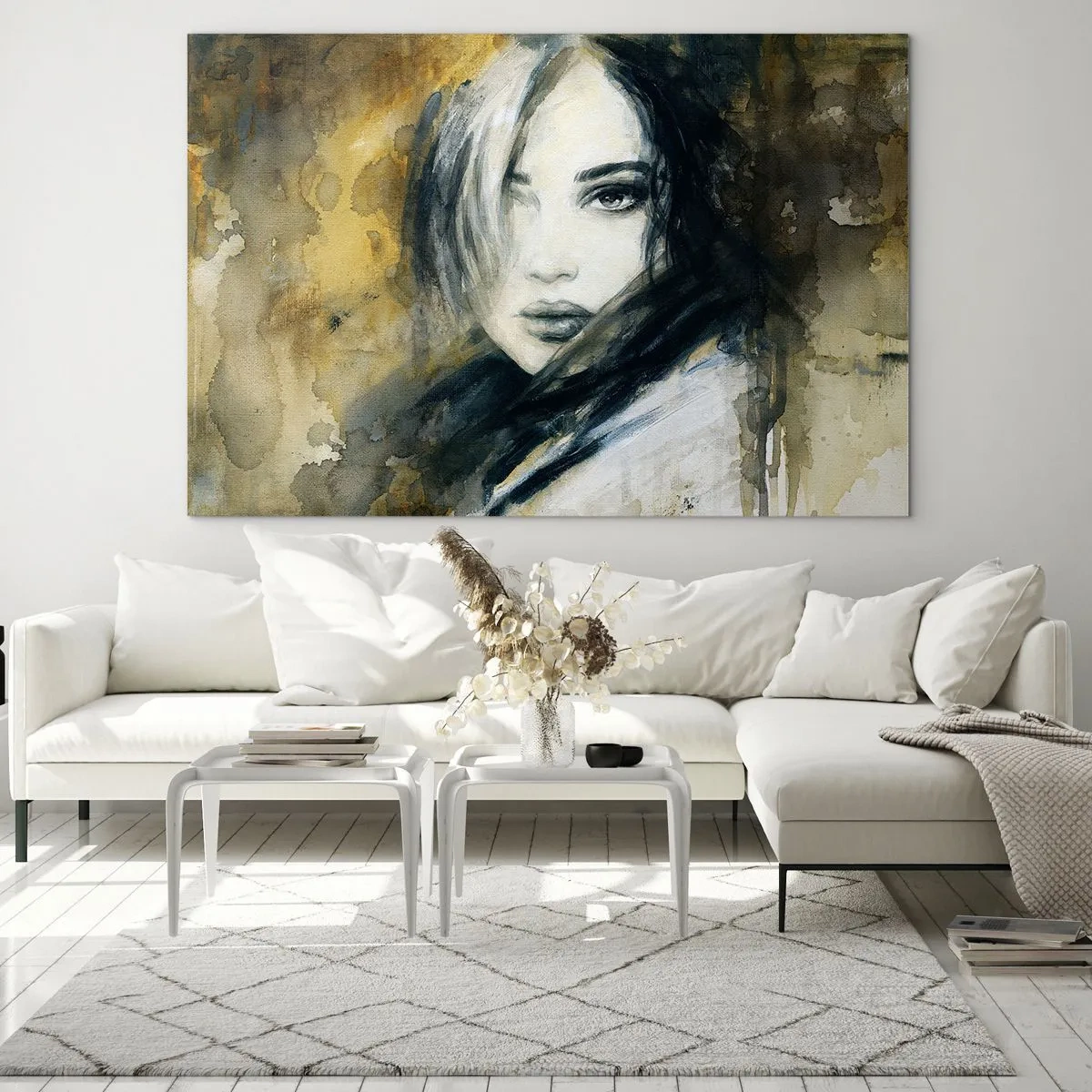 Quadro em vidro - Mais inocente ou sensual? - 100x70 cm
