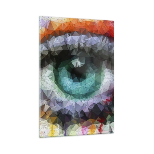 Quadro em vidro - O brilho cristalino dos olhos - 80x120 cm