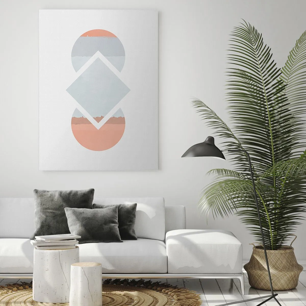 Quadro em vidro - A situação é clara - 70x100 cm