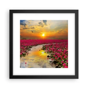 Pôster com moldura preta - A vida secreta do lago - 30x30 cm