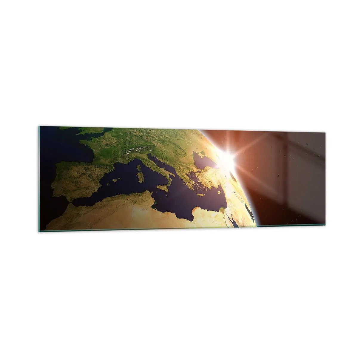 Quadro em vidro - Nascer do Sol - 160x50 cm