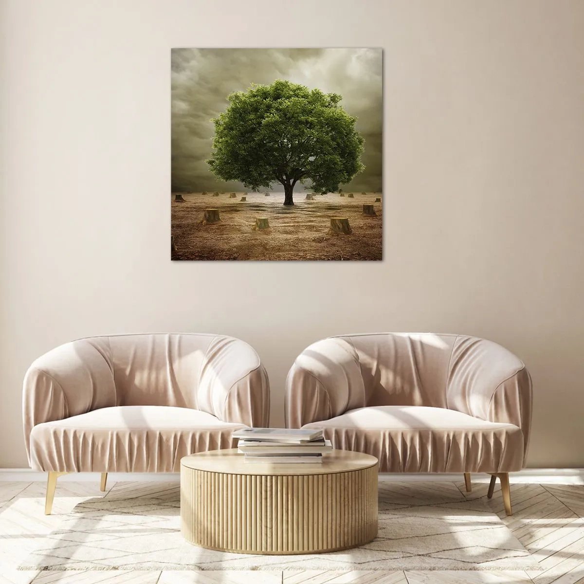 Quadro em vidro - Toda a esperança - 50x50 cm