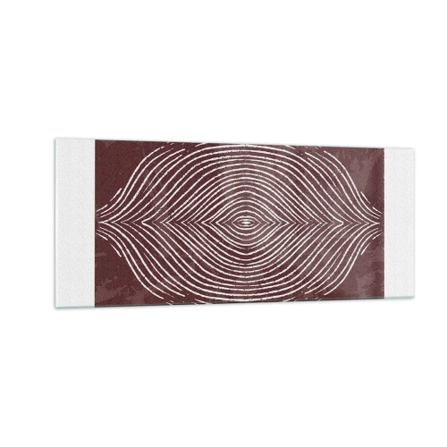 Quadro em vidro - O espaço fala - 100x40 cm