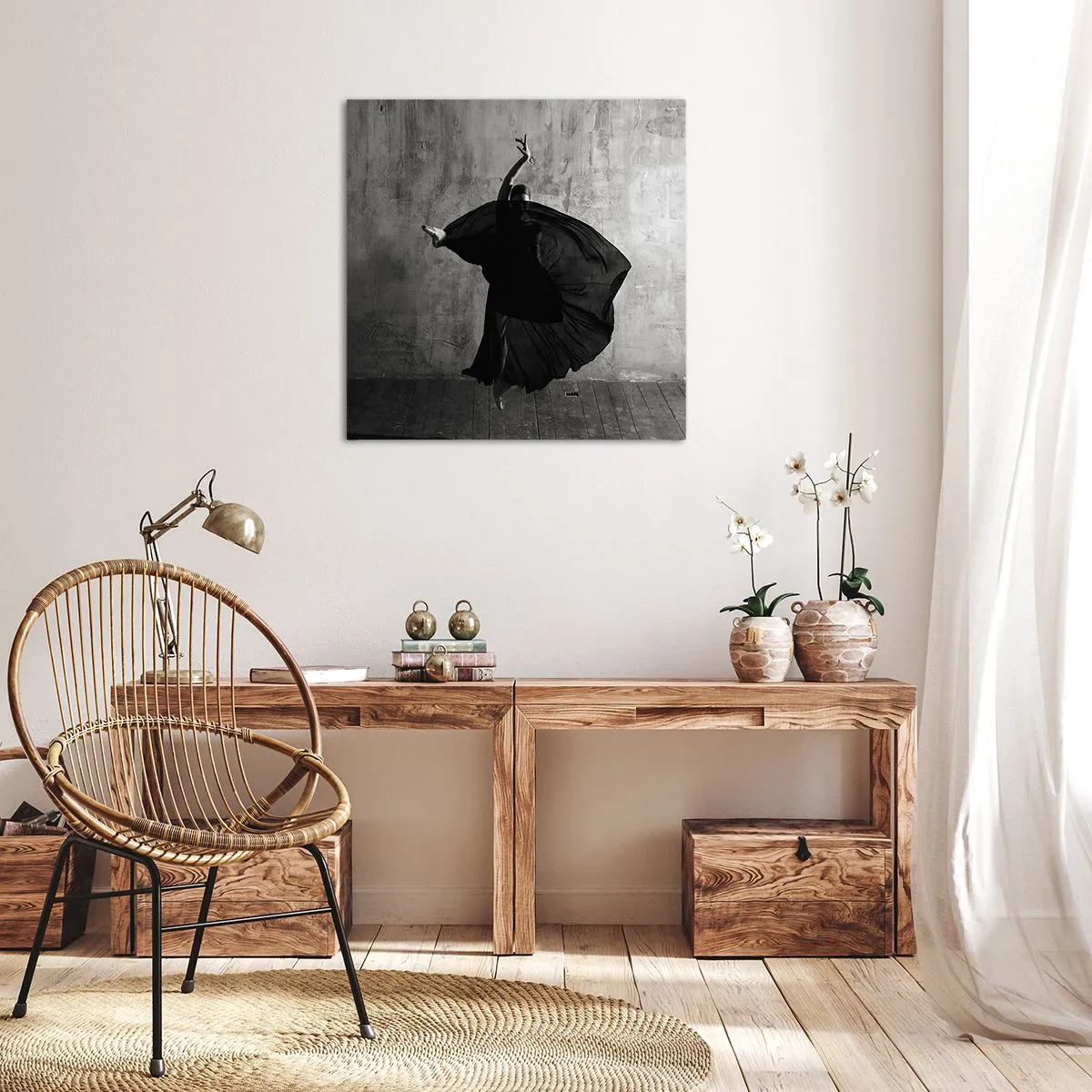 Quadro em tela - Cheio de paixão - 70x70 cm