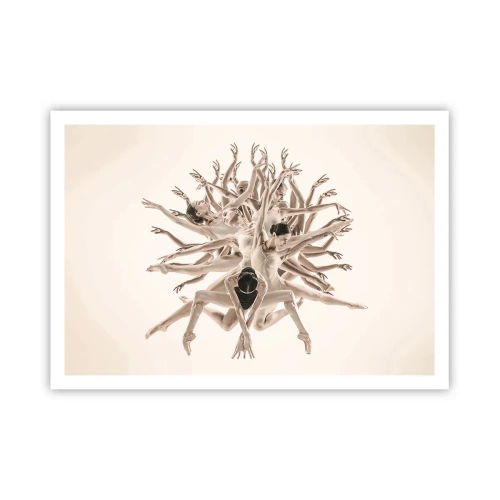 Pôster - Florescendo na dança - 100x70 cm