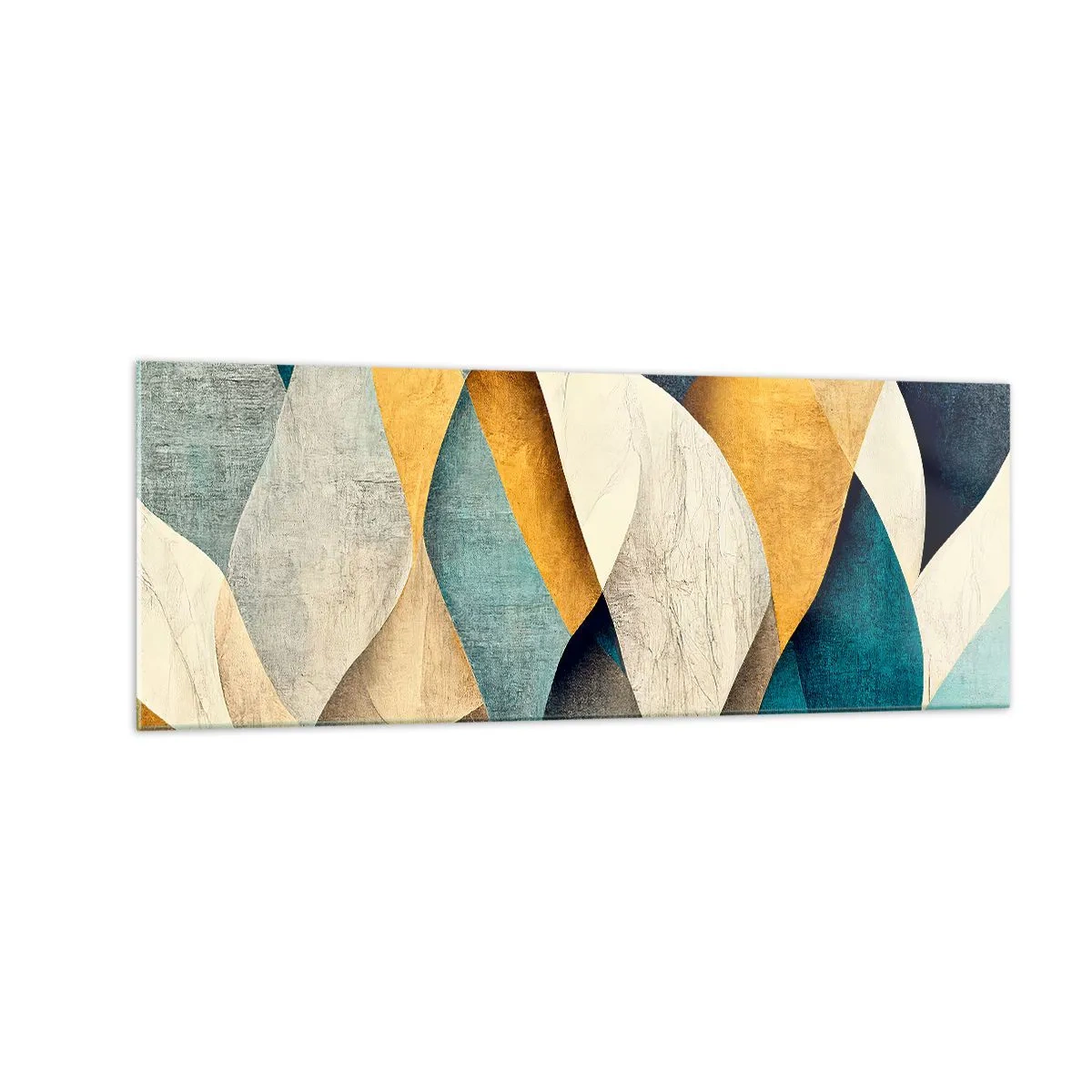 Quadro em vidro - Ritmo e onda - 140x50 cm