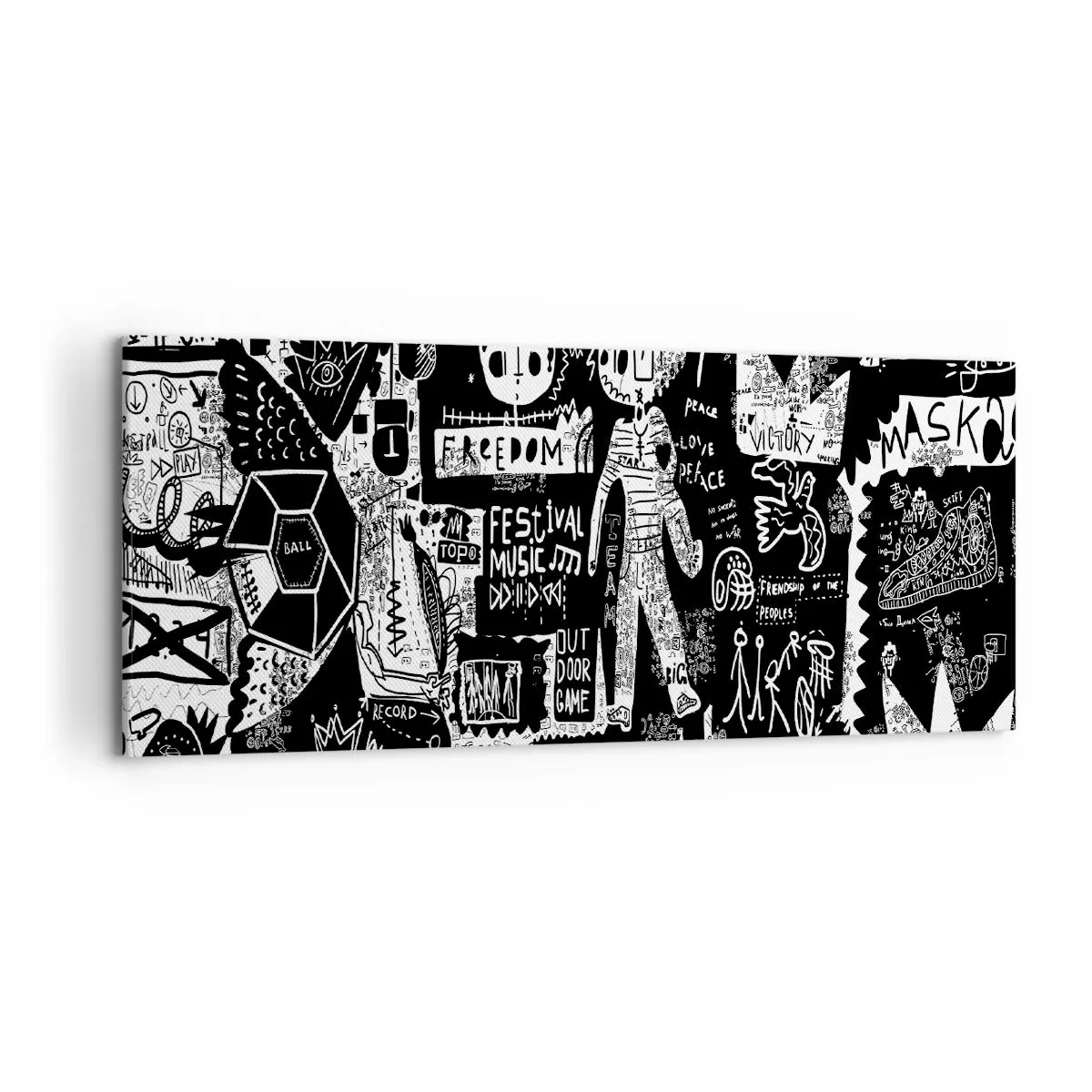 Quadro em tela - O direito e a alegria da juventude espiritual - 120x50 cm