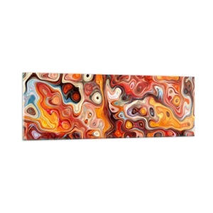 Quadro em vidro - Se as nozes tivessem derretido no mel - 90x30 cm