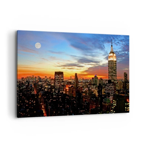 Quadro em tela - Noite Brilhante Americana - 120x80 cm