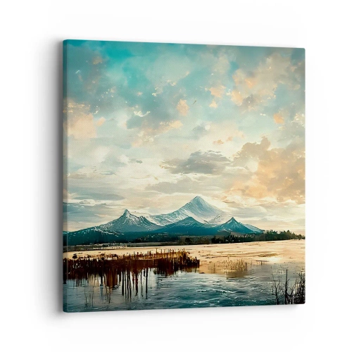 Quadro em tela - Sob a proteção do céu - 40x40 cm